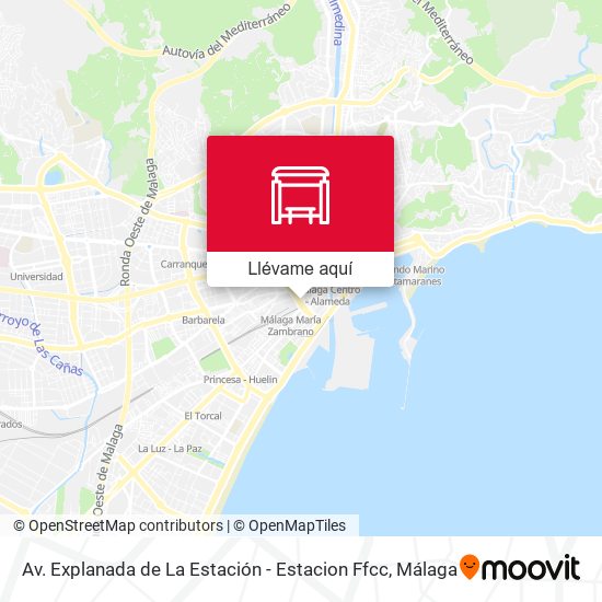 Mapa Av. Explanada de La Estación - Estacion Ffcc