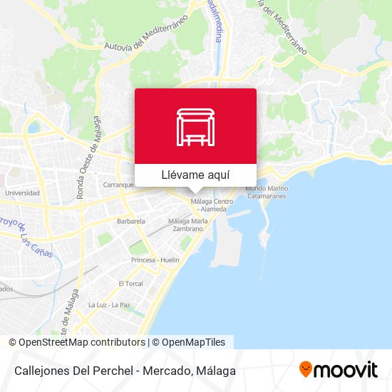 Mapa Callejones Del Perchel - Mercado