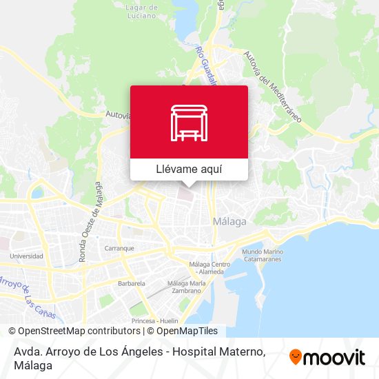 Mapa Avda. Arroyo de Los Ángeles - Hospital Materno