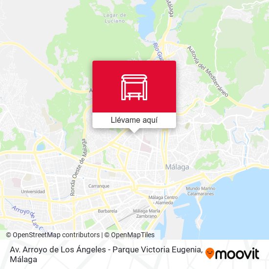 Mapa Av. Arroyo de Los Ángeles - Parque Victoria Eugenia