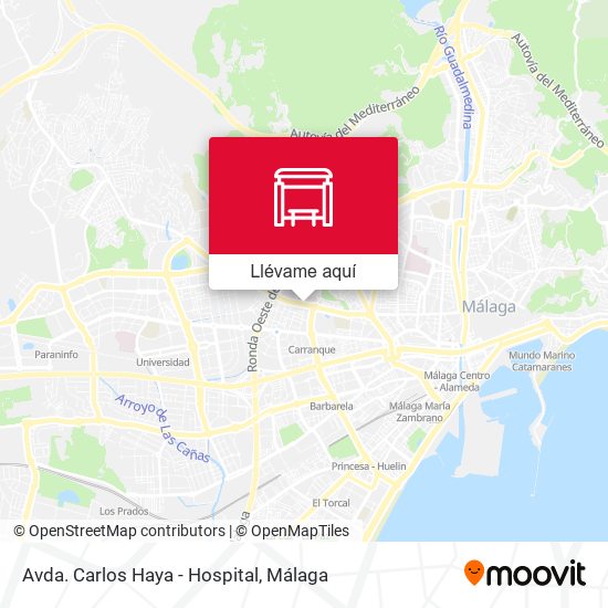 Mapa Avda. Carlos Haya - Hospital
