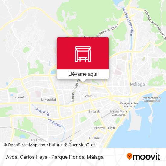 Mapa Avda. Carlos Haya - Parque Florida