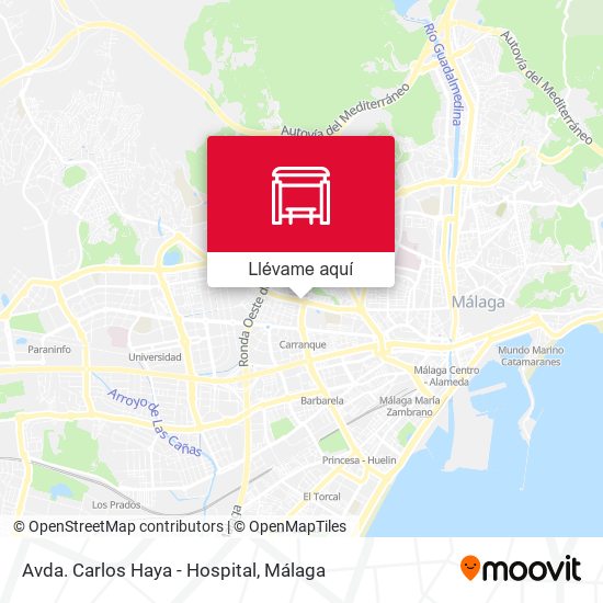 Mapa Avda. Carlos Haya - Hospital