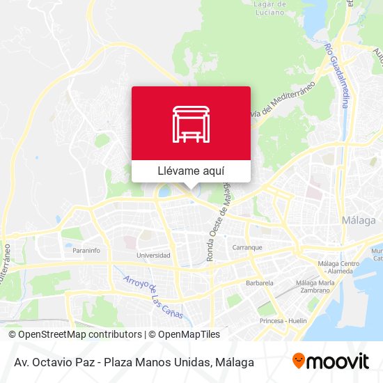 Mapa Av. Octavio Paz - Plaza Manos Unidas