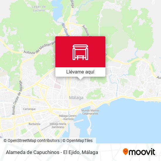 Mapa Alameda de Capuchinos - El Ejido