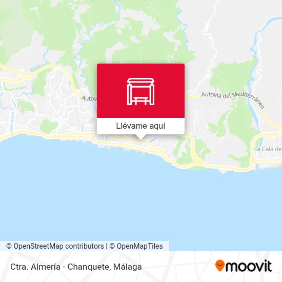 Mapa Ctra. Almería - Chanquete