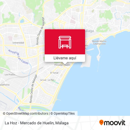 Mapa La Hoz - Mercado  de Huelin