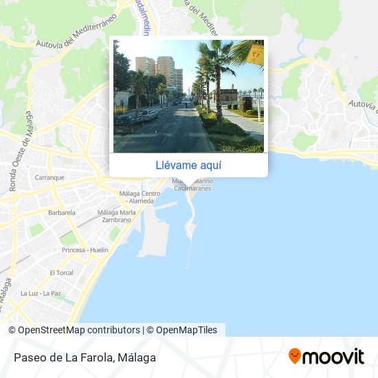 Mapa Paseo de La Farola