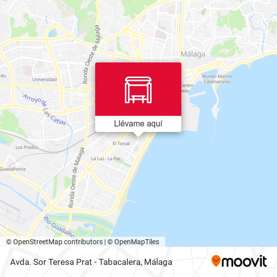 Mapa Avda. Sor Teresa Prat - Tabacalera