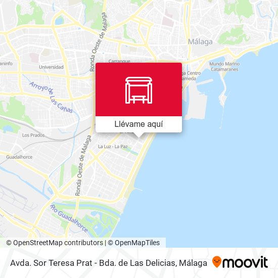 Mapa Avda. Sor Teresa Prat - Bda. de Las Delicias