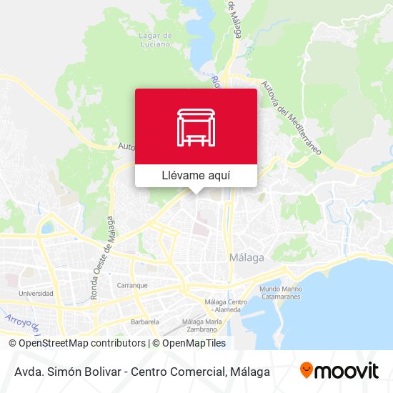 Mapa Avda. Simón Bolivar - Centro Comercial