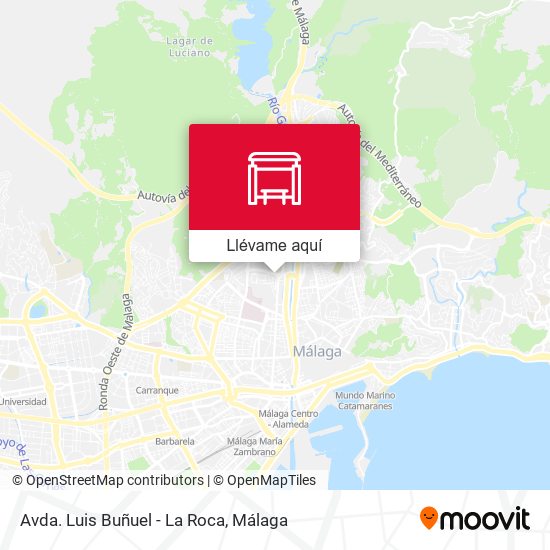 Mapa Avda. Luis Buñuel - La Roca