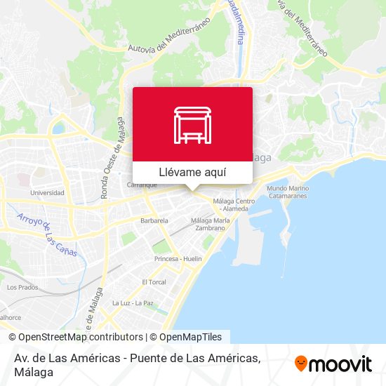 Mapa Av. de Las Américas - Puente de Las Américas