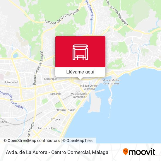 Mapa Avda. de La Aurora - Centro Comercial