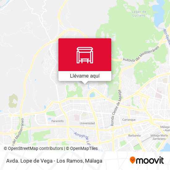 Mapa Avda. Lope de Vega - Los Ramos