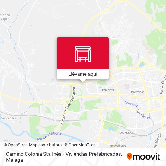 Mapa Camino Colonia Sta Inés - Viviendas Prefabricadas