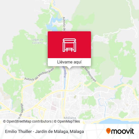 Mapa Emilio Thuiller - Jardín de Málaga