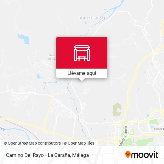 Mapa Camino Del Rayo - La Caraña