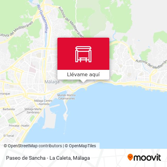 Mapa Paseo de Sancha - La Caleta