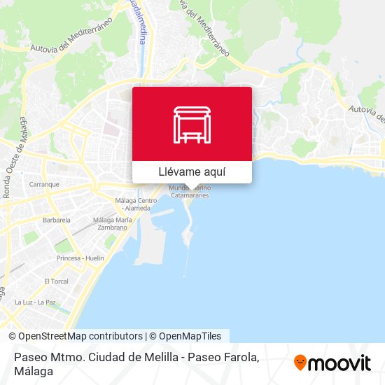 Mapa Paseo Mtmo. Ciudad de Melilla - Paseo Farola