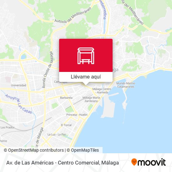 Mapa Av. de Las Américas - Centro Comercial