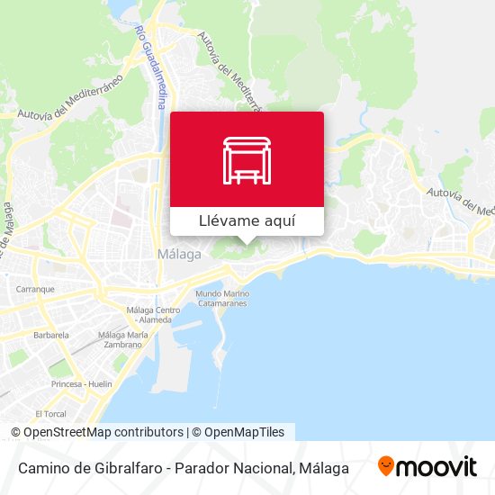 Mapa Camino de Gibralfaro - Parador Nacional