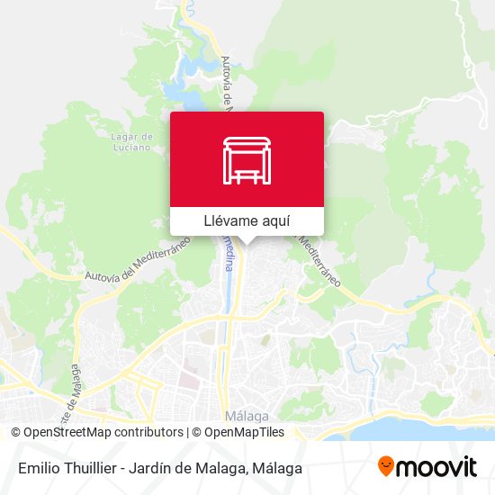 Mapa Emilio Thuillier - Jardín de Malaga