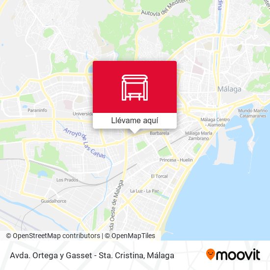 Mapa Avda. Ortega y Gasset - Sta. Cristina