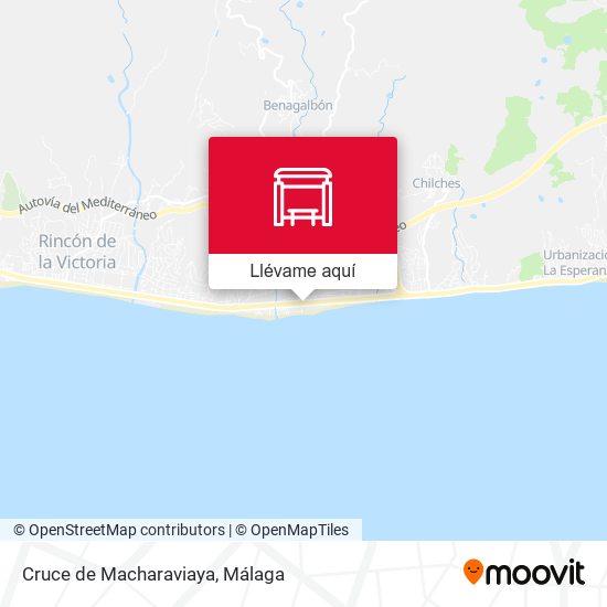 Mapa Cruce de Macharaviaya