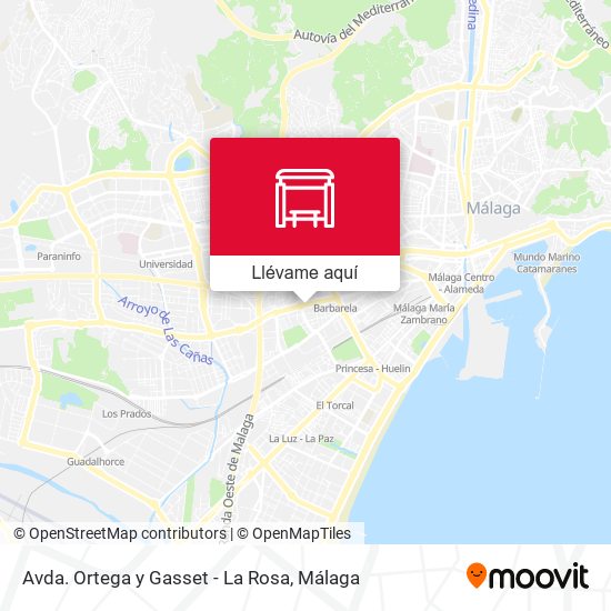 Mapa Avda. Ortega y Gasset - La Rosa