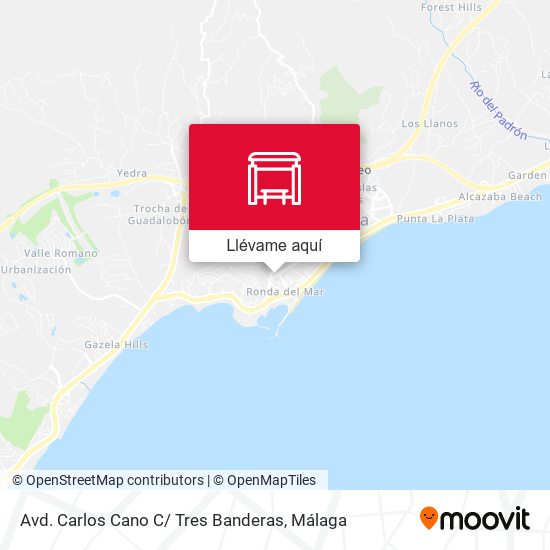 Mapa Avd. Carlos Cano C/ Tres Banderas