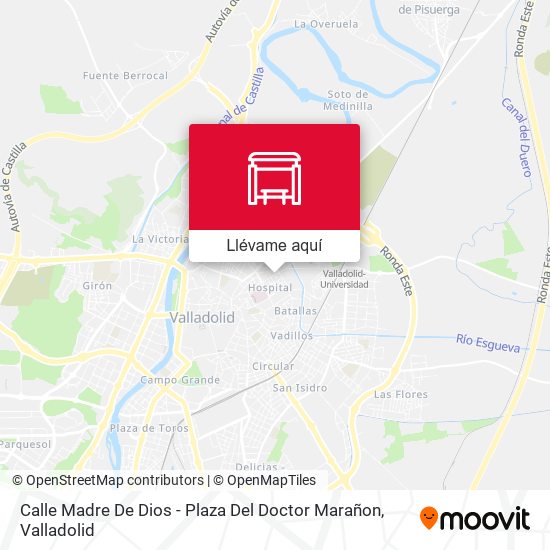 Mapa Calle Madre De Dios - Plaza Del Doctor Marañon