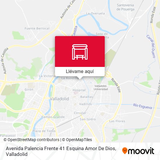 Mapa Avenida Palencia Frente 41 Esquina Amor De Dios