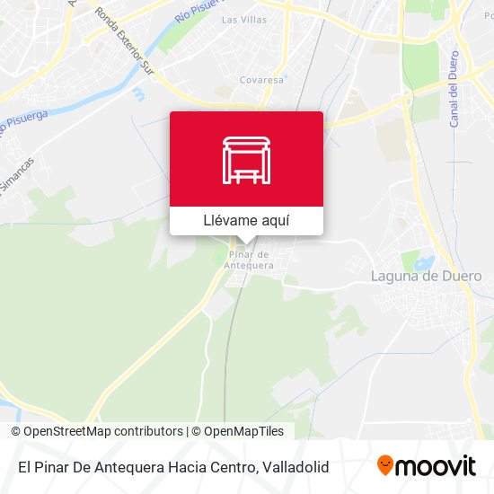 Mapa El Pinar De Antequera Hacia Centro