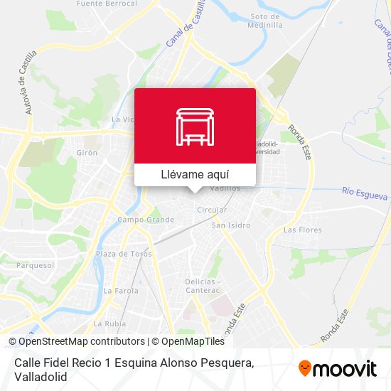Mapa Calle Fidel Recio 1 Esquina Alonso Pesquera