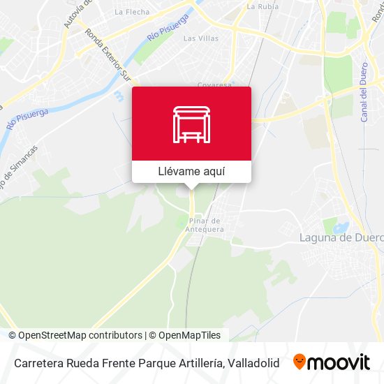 Mapa Carretera Rueda Frente Parque Artillería