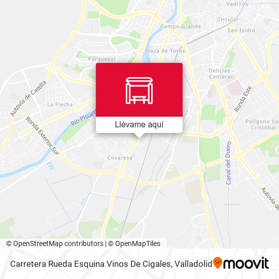 Mapa Carretera Rueda Esquina Vinos De Cigales