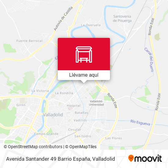 Mapa Avenida Santander 49 Barrio España