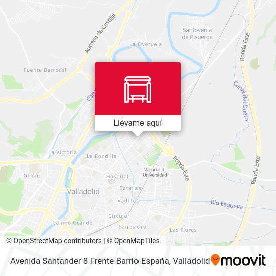 Mapa Avenida Santander 8 Frente Barrio España