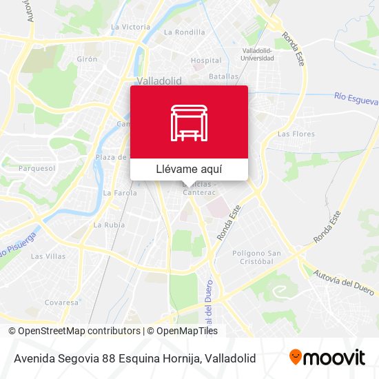 Mapa Avenida Segovia 88 Esquina Hornija