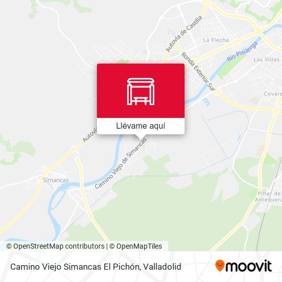 Mapa Camino Viejo Simancas El Pichón