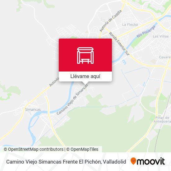 Mapa Camino Viejo Simancas Frente El Pichón