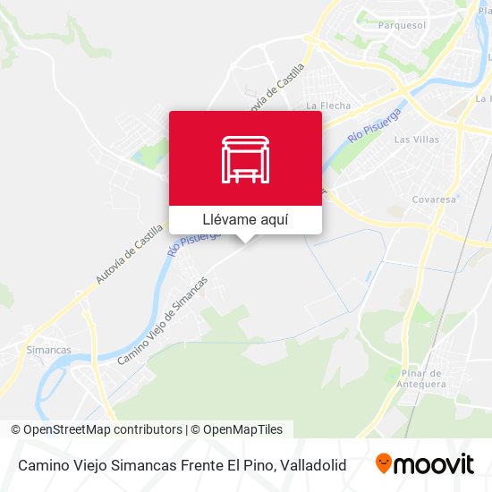Mapa Camino Viejo Simancas Frente El Pino