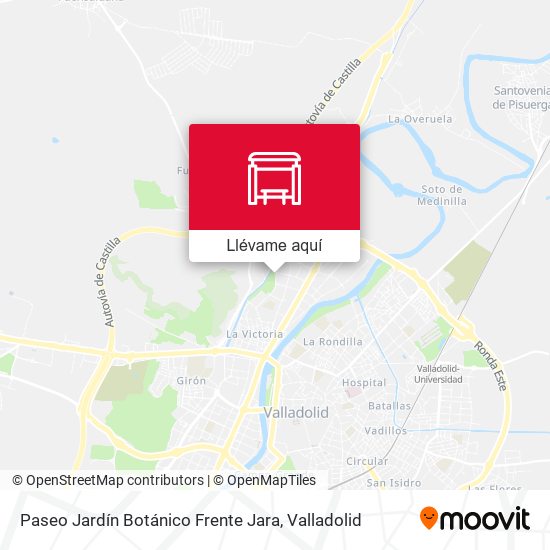 Mapa Paseo Jardín Botánico Frente Jara