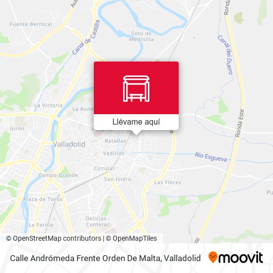 Mapa Calle Andrómeda Frente Orden De Malta