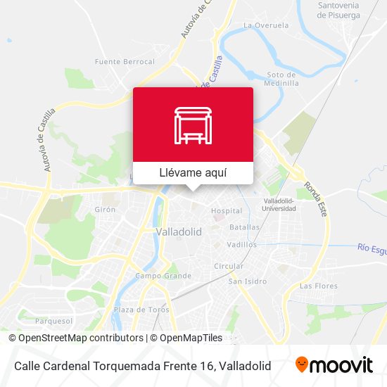 Mapa Calle Cardenal Torquemada Frente 16