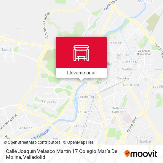 Mapa Calle Joaquín Velasco Martín 17 Colegio María De Molina