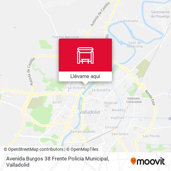 Mapa Avenida Burgos 38 Frente Policía Municipal