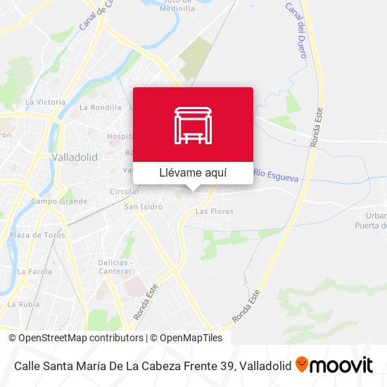Mapa Calle Santa María De La Cabeza Frente 39