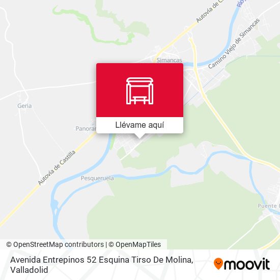 Mapa Avenida Entrepinos 52 Esquina Tirso De Molina